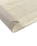 Miniatyrbillede 6 af 7: Gulvtæppe Beige Uld 160 x 230 cm Uldtæppe med Mønster Fladvævet Løs Tæppe til Gulvet under Sofabord Gulvtæp Lyddæmpende