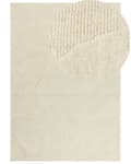 Miniatyrbillede 1 af 7: Gulvtæppe Beige Uld 200 x 300 cm Uldtæppe med Mønster Fladvævet Løs Tæppe til Gulvet under Sofabord Gulvtæp Lyddæmpende