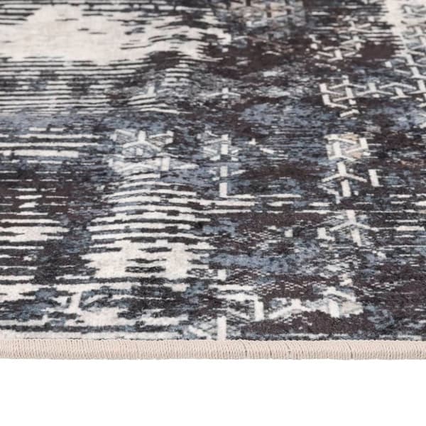 vidaXL Teppe vaskbart flerfarget 120x180 cm sklisikkert