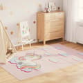 Miniatyrbilde 2 av 8: vidaXL Barneteppe rosa 160x230 cm enhjørning vaskbart sklisikkert