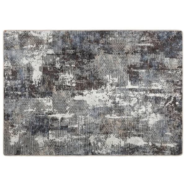vidaXL gulvtæppe 80x150 cm vaskbart og skridsikkert flerfarvet