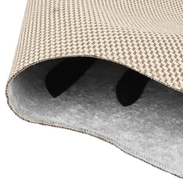 vidaXL Matta svart och vit 120x170 cm zebramönster tvättbar halkfri