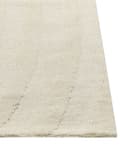 Miniatyrbillede 6 af 6: Gulvtæppe Beige Uld 160 x 230 cm Uldtæppe med Mønster Fladvævet Løs Tæppe til Gulvet under Sofabord Gulvtæp Lyddæmpende