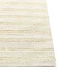 Miniatyrbillede 6 af 6: Gulvtæppe Beige Uld 160 x 230 cm Uldtæppe med Mønster Fladvævet Løs Tæppe til Gulvet under Sofabord Gulvtæp Lyddæmpende