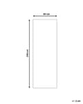 Pikkukuva 3 / 7: Matto monivärinen 80 x 240 cm polyesteri itämainen kuvio suorakulmio konekudottu retro