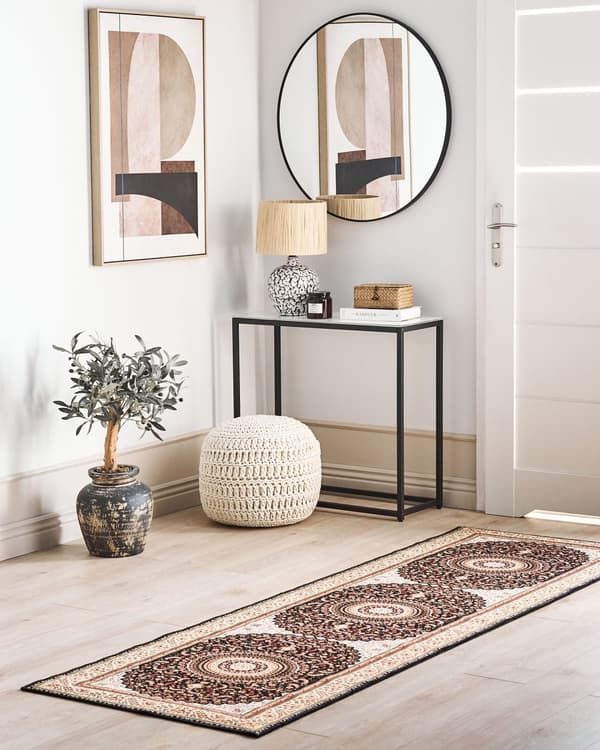 Matto monivärinen 80 x 240 cm polyesteri itämainen kuvio suorakulmio konekudottu retro