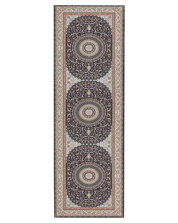 Matto monivärinen 80 x 240 cm polyesteri itämainen kuvio suorakulmio konekudottu retro