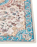 Pikkukuva 5 / 7: Matto beige sininen 80 x 300 cm polyesteri konekudottu itämainen kuvio suorakulmio retro
