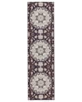 Pikkukuva 4 / 7: Matto musta beige 80 x 300 cm polyesteri konekudottu itämainen kuvio suorakulmio retro