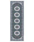 Pikkukuva 1 / 7: Matto sininen 80 x 240 cm polyesteri itämainen kuvio suorakulmio konekudottu retro