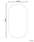 Miniatyrbilde 3 av 7: Gulvteppe Svart Jute 160 x 230 cm Flettet Oval Gulvvarme Egnet Naturlig Stue Soverom