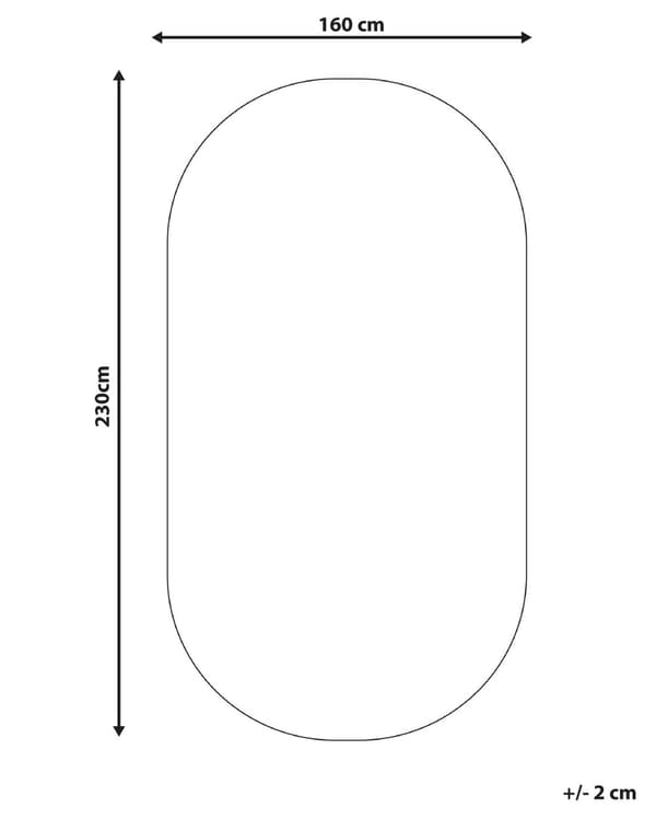 Gulvteppe Svart Jute 160 x 230 cm Flettet Oval Gulvvarme Egnet Naturlig Stue Soverom