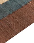 Miniatyrbilde 7 av 8: Flettede tepper Flerfarget jutebomull 200 x 300 cm Flettet håndlaget med dusker Naturlig tekstil i boho-stil