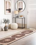 Miniatyrbilde 2 av 7: Løperteppe Multicolour Polyester 80 x 300 cm Orientalsk mønster Anti-skli bunn Vintage stil Modern Gang