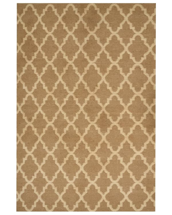 Teppe Beige Jute 200 x 300 cm Flettet Håndlaget Naturlig Boho Stil Tekstil