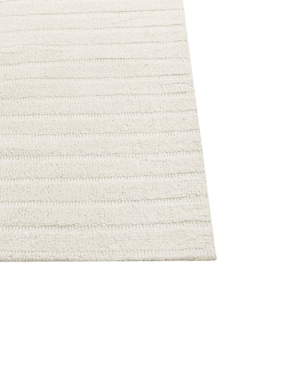 Matta Beige Ull 200 x 300 cm Abstrakt Mönster Motiv Snidade Vardagsrum Sovrum Modern Minimalistisk Design