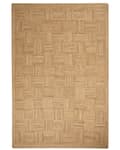 Miniatyrbild 4 av 7: Ytor Matta Beige Jute 200 x 300 cm Flätad Handgjord Rutig Mönster Naturlig Boho Stil Textil