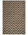 Pikkukuva 4 / 7: Matto beige musta 200 x 300 cm juutti geometrinen kalanruotokuvio suorakulmio luonnollinen boho