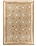 Miniatyrbild 4 av 7: Matta Beige Jute 160 x 200 cm Flätad Handgjord Naturlig Boho Stil Textil