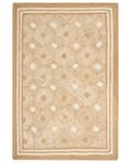 Miniatyrbillede 4 af 7: Gulvtæppe Beige Jute 200 x 300 cm Natur Tæppe Mønster Rustik Boho Stil Fladvævet Gulvtæp Flettet Jutetæppe til Sofabord Indretning Tilbehør