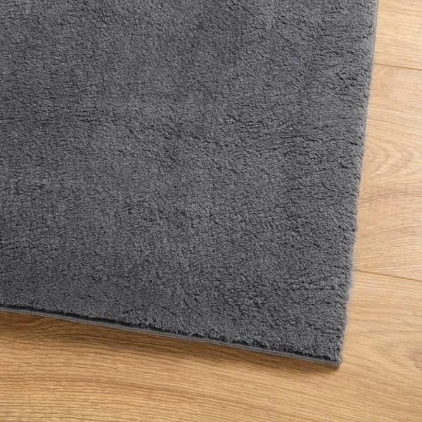vidaXL Teppe HUARTE kort luv mykt og vaskbart antrasitt 240x340 cm
