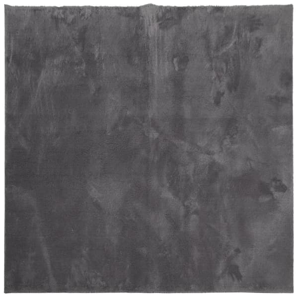 vidaXL Teppe HUARTE kort luv mykt og vaskbart antrasitt 240x240 cm