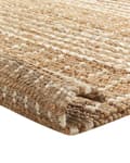 Miniatyrbillede 7 af 7: Beige jutetæppe 80 x 300 cm stribet mønster håndvævet i boho-stil til entreen soveværelset