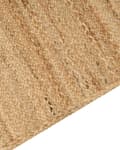 Miniatyrbillede 6 af 7: Tæppeløber Beige Jute 80 x 300 cm Fladvævet Løs Gulvløber til Entre Tæppe Mønstret Håndvævet Flettet Lang Gulvtæppe til Gang Tilbehør