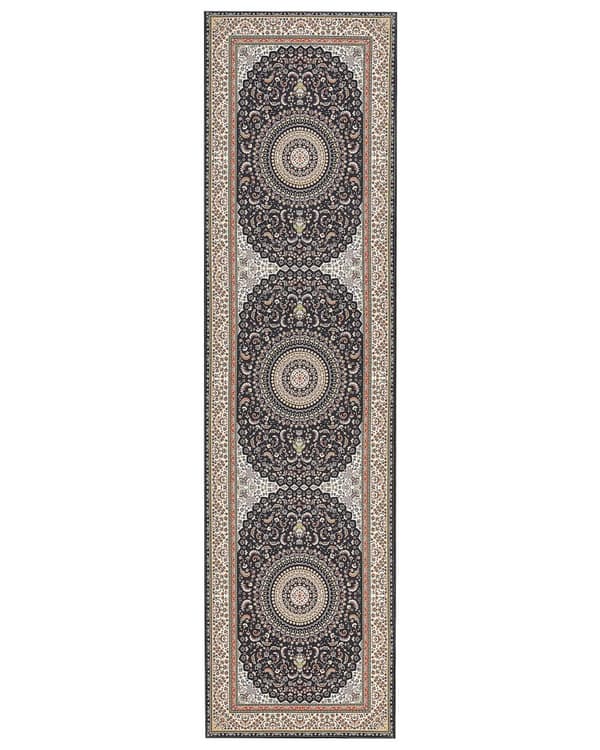 Gångmatta Flerfärgad Polyester 80 x 300 cm Orientaliskt Mönster Halkskyddad botten Vintage-stil Modern Hall