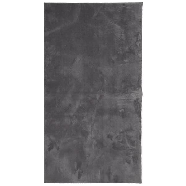 vidaXL Teppe HUARTE kort luv mykt og vaskbart antrasitt 80x150 cm