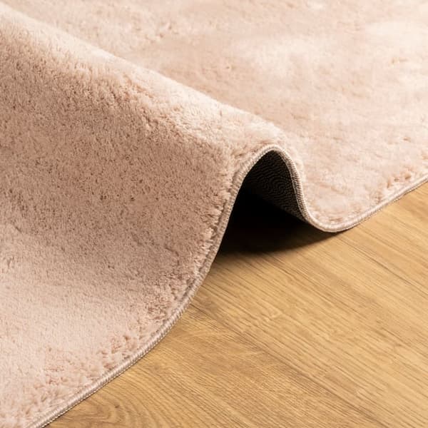 vidaXL Teppe HUARTE kort luv mykt og vaskbart blush 200x280 cm