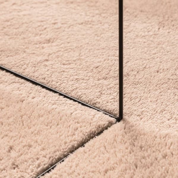 vidaXL Teppe HUARTE kort luv mykt og vaskbart blush 200x280 cm