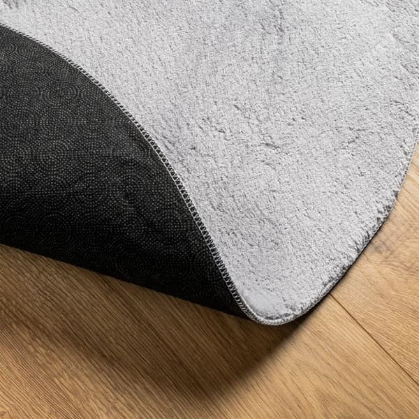 vidaXL Teppe HUARTE kort luv mykt og vaskbart grå Ø 120 cm