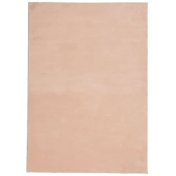 vidaXL Teppe HUARTE kort luv mykt og vaskbart blush 120x170 cm