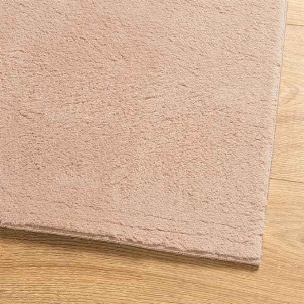 vidaXL Mjuk matta HUARTE med kort lugg tvättbar rosa 100x200 cm