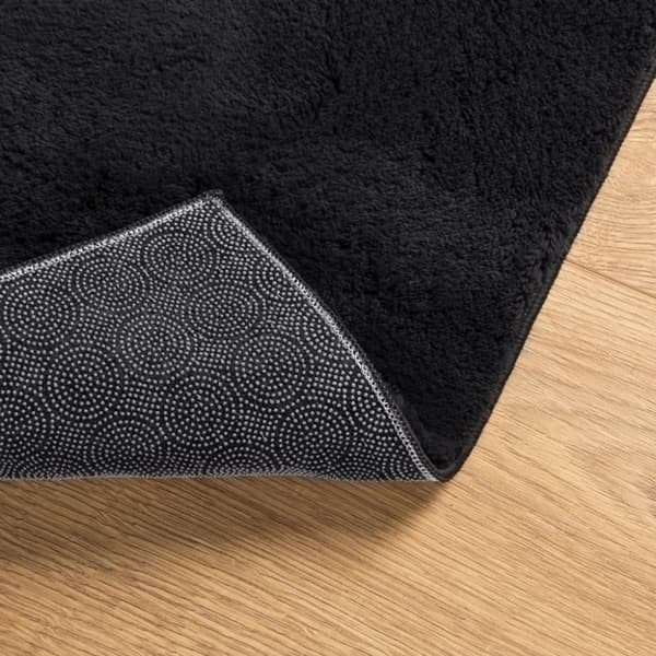 vidaXL Mjuk matta HUARTE med kort lugg tvättbar svart 200x280 cm