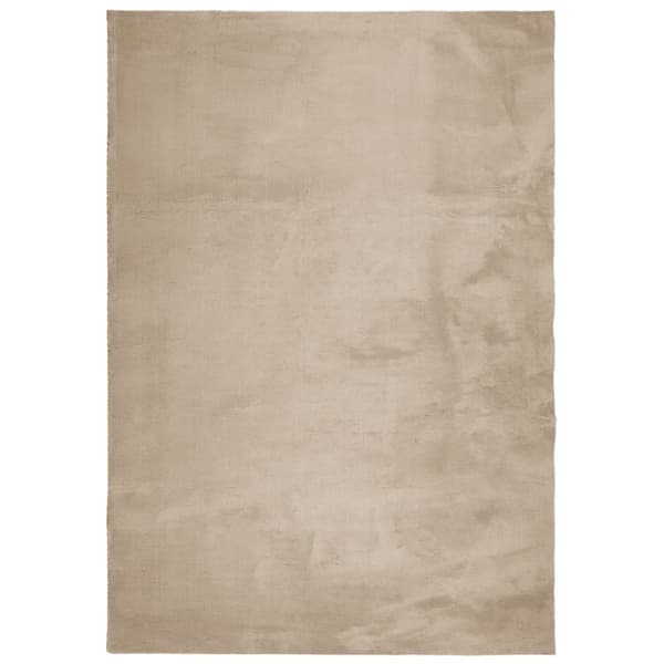 vidaXL Teppe HUARTE kort luv mykt og vaskbart sand 120x170 cm