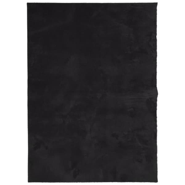 vidaXL Teppe HUARTE kort luv mykt og vaskbart svart 120x170 cm