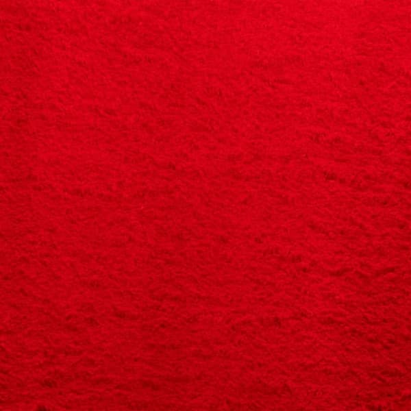 vidaXL Matto HUARTE lyhytnukkainen ja pestävä punainen 200x200 cm