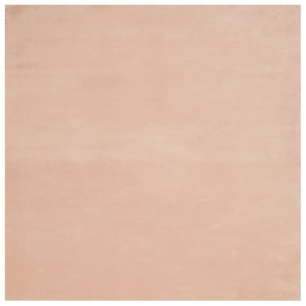 vidaXL gulvtæppe HUARTE 160x160 cm kort luv og vaskbart rosa