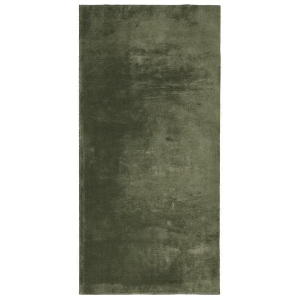 vidaXL Teppe HUARTE kort luv mykt og vaskbart skogsgrønn 100x200 cm