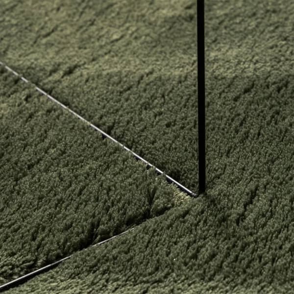 vidaXL Matto HUARTE lyhytnukkainen ja pestävä metsänvihreä 100x200 cm