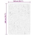 Miniatyrbild 11 av 11: vidaXL Mjuk matta HUARTE med kort lugg tvättbar blå 140x200 cm