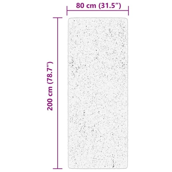 vidaXL Mjuk matta HUARTE med kort lugg tvättbar rosa 80x200 cm