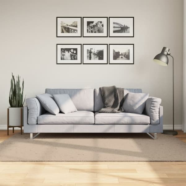 vidaXL Teppe HUARTE kort luv mykt og vaskbart sand 140x200 cm