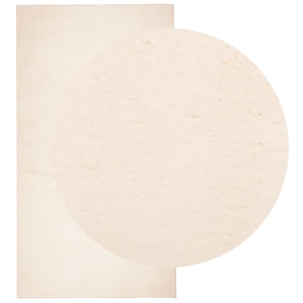 vidaXL Matto HUARTE lyhytnukkainen ja pestävä beige 80x150 cm