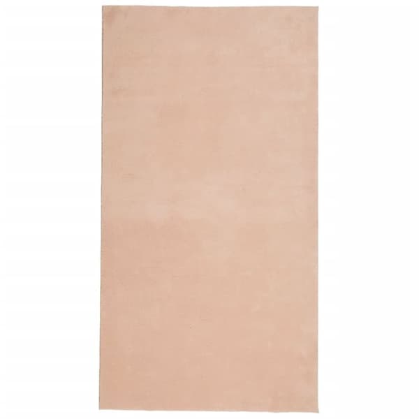 vidaXL Mjuk matta HUARTE med kort lugg tvättbar rosa 80x150 cm