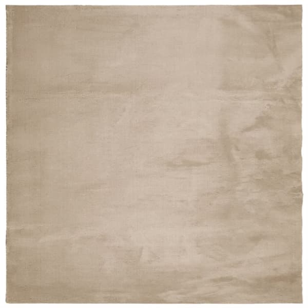 vidaXL Teppe HUARTE kort luv mykt og vaskbart sand 160x160 cm