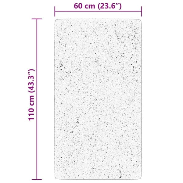 vidaXL Mjuk matta HUARTE med kort lugg tvättbar rosa 60x110 cm