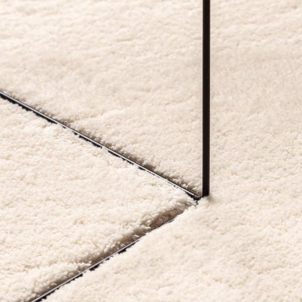 vidaXL Mjuk matta HUARTE med kort lugg tvättbar beige 160x160 cm